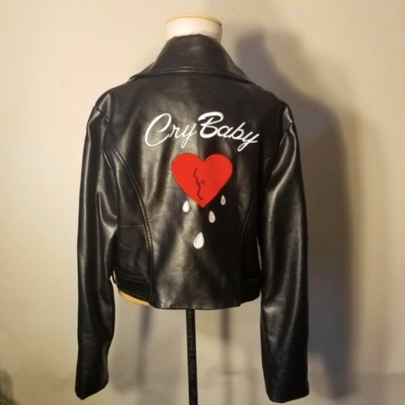 RARE 💔 Collectif Cry Baby Jacket 22 UK - Picture 3 of 6